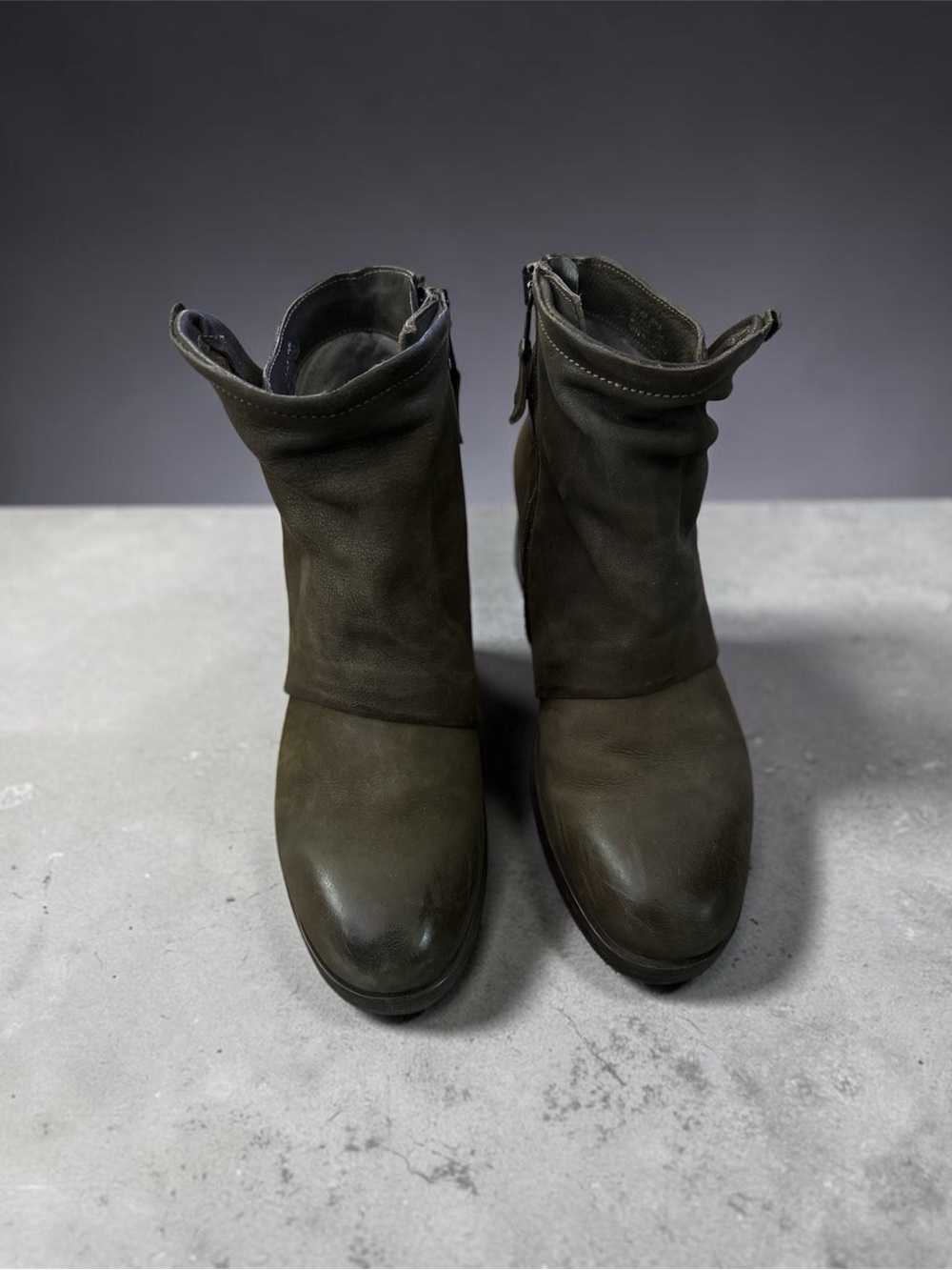 Mix Mooz Women’s Olive Green Ankle Boots
